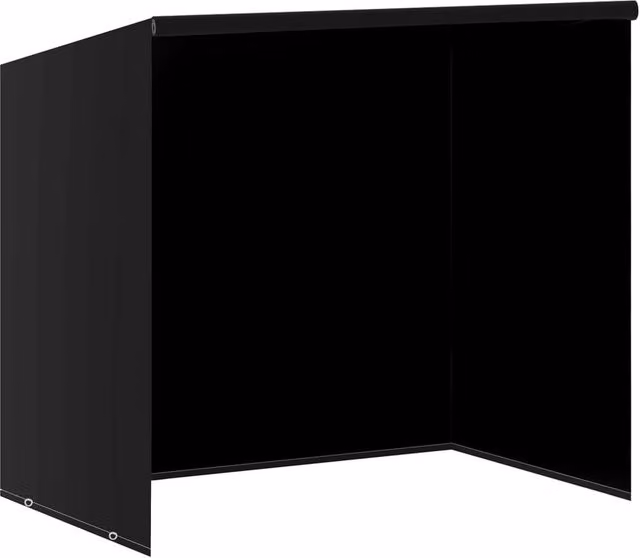 Berkfield Home Water Repellent Swing Bench Cover in Black, W/D/H: 185 x 117 x 170 cm
