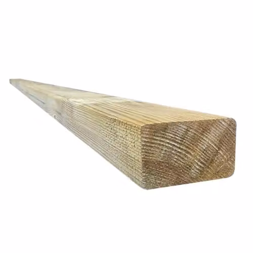 Snowdon Planed CLS Timber Decking Joists, 2 Pack, Natural Brown, W: 3.8 cm, H: 6.3 cm, L: 240 cm