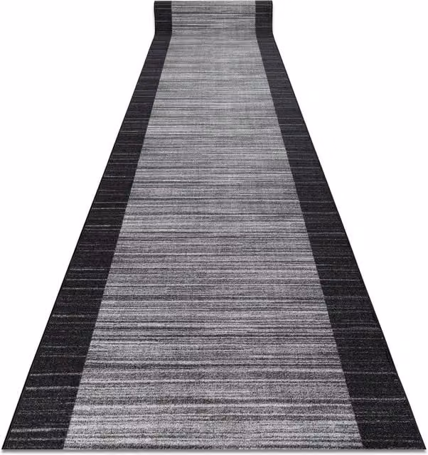 RugsX Grey Striped Anti-Slip Runner, W/D: 100 x 110 cm