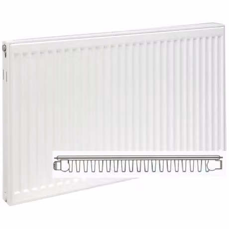 Prorad 411416 Type 11 Single Convector Radiator, White, H: 40 cm, W: 160 cm