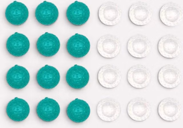 Kikkerland Reusable Golf Ball Ice Cubes 24-Piece Set in Multicolour