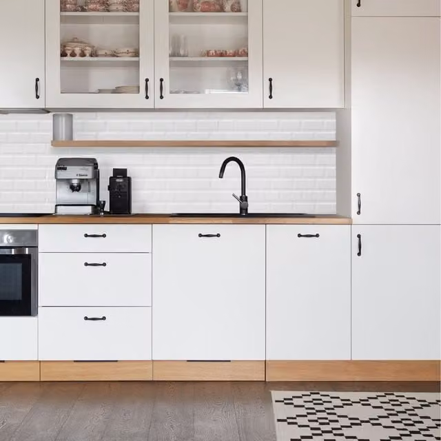 NOVECRAFTO Matte White 3D PVC Wall Panels with Metro Subway Tile Pattern, W: 96 cm, H: 48 cm