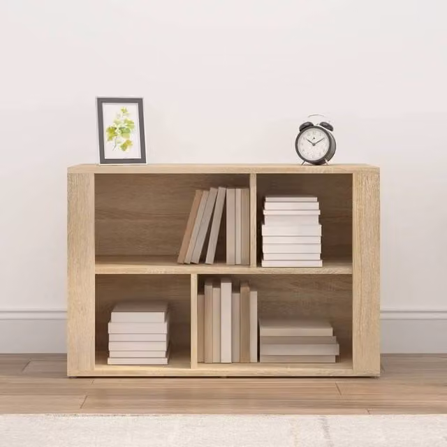 Berkfield Home Sonoma Oak Sideboard in Light Oak, W/D/H: 80 x 30 x 54 cm