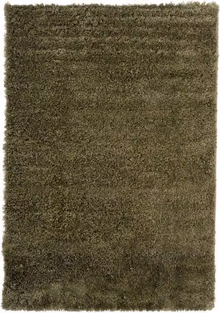 Kukoon Soft Fluffy Thick Pile Shaggy Area Rug in Green, W: 80 cm, L: 150 cm