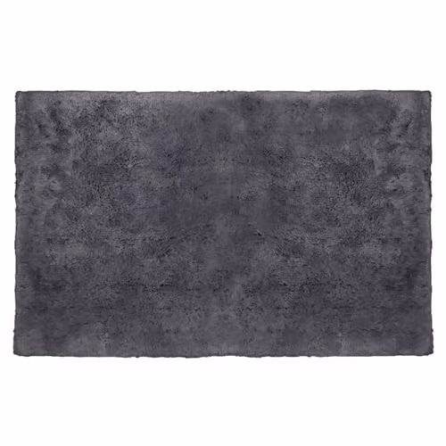 Allure Bath Fashions Allure Hotel Bath Mat, Charcoal Grey, 100% Cotton, Non-Slip, Antibacterial, W: 80 cm, D: 50 cm