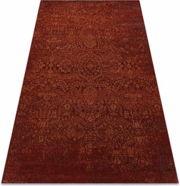 RugsX Jade Wool Oriental Rug in Terracotta, W: 240 cm, D: 340 cm