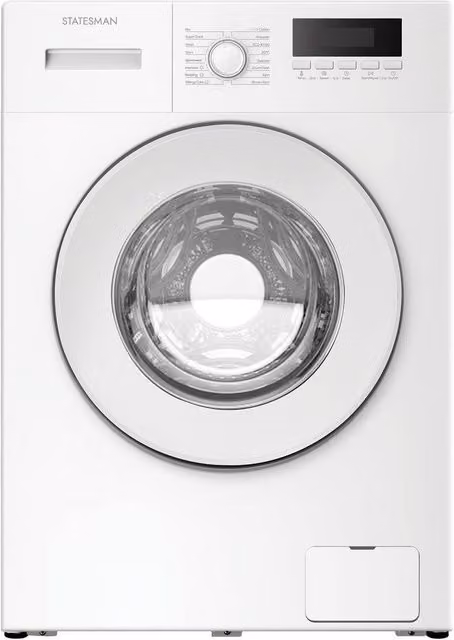 Statesman White Front Loader Washing Machine with 8kg Capacity, 1400rpm, 1850W, BLDC Motor and Energy Rating A