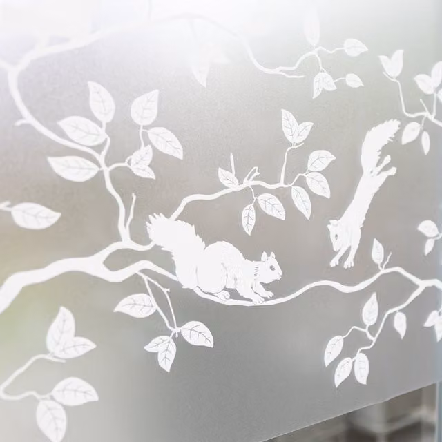 dc fix Pineview Premium Static Cling Vinyl Window Wrap in White