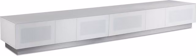 Alphason Element Modern White TV Stand with Soft Close Drawers and Media Compartments, Width: 250 cm