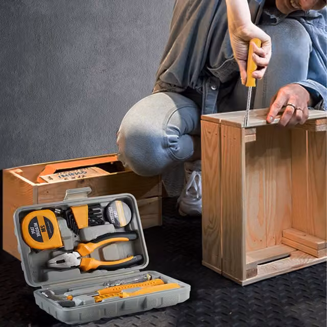 lifeideas 24 Piece Household Tool Kit - Yellow