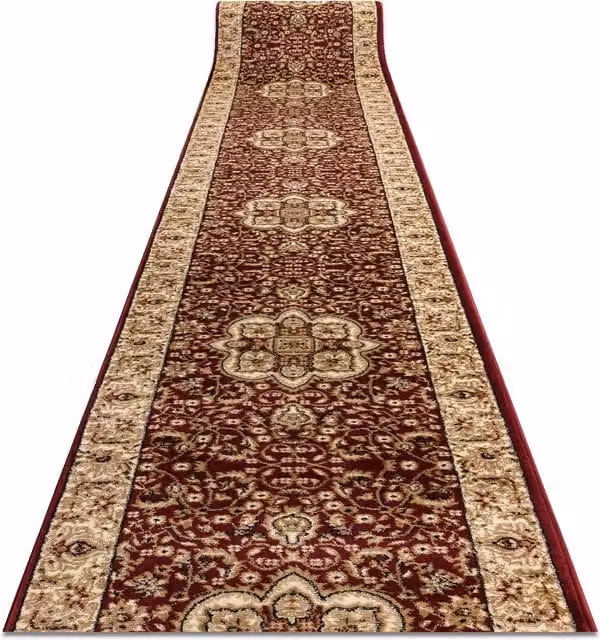 RugsX Heat-Set Royal Oriental Runner in Red, W/D/H: 150 x 390 x 1 cm