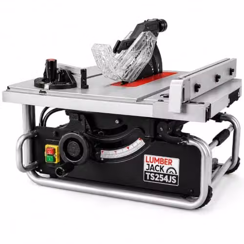 Lumberjack Red 2000W Compact Benchtop Table Saw with 254mm Blade