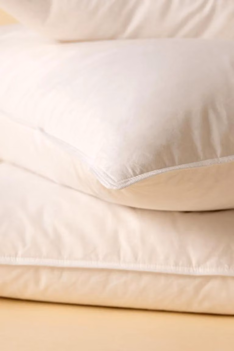 Die Zudecke Hungarian Goose Feather and Down Soft Pillow 2 Pack in White