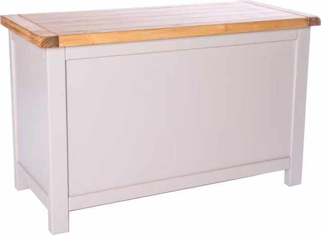 Cabinet Bits Argenta Light Grey Waxed Pine Blanket Box Ottoman