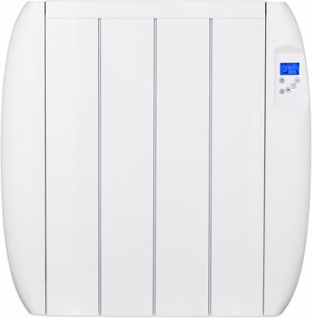 MYLEK Aluminium Electric Panel Convector Heater with 24/7 Digital Timer, 1000W, White