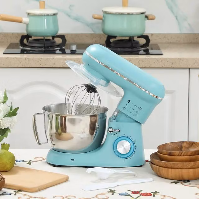 EONLION 4.5L Food Mixer with Dough Hook in Turquoise