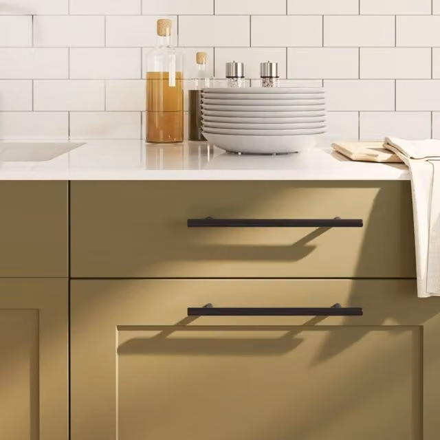 Berkfield Home 20 Pack Matt Black Stainless Steel Bar Cabinet Handles