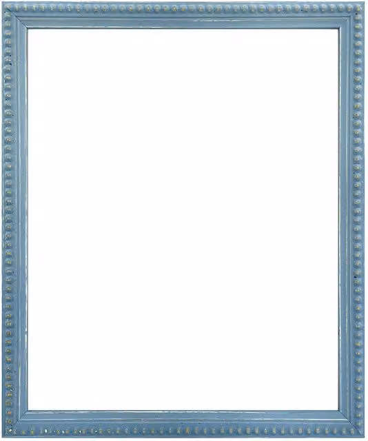 Frames & Mirrors 4U Crown Bobbin Wooden Square Picture Frame in Mid Blue, 30 x 30 cm