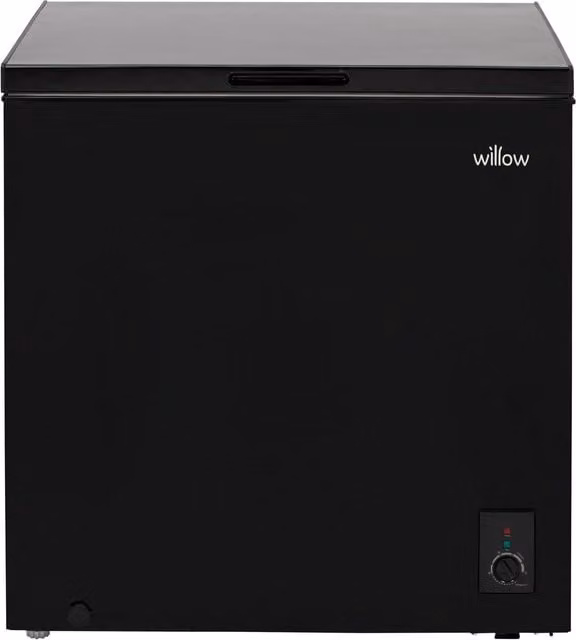 Willow 199L Freestanding Chest Freezer in Black
