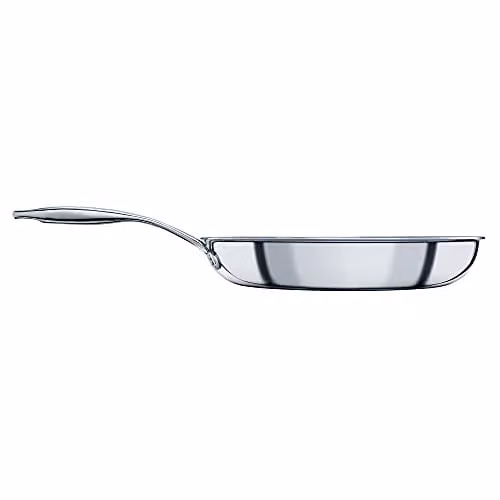 Circulon SteelShield Stainless Steel Non-Stick Frying Pan, Silver, 28 cm