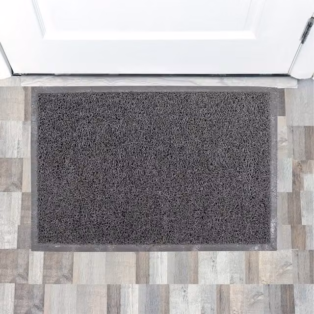 Floortex Doortex Twistermat Grey Indoor Vinyl Door Mat, W: 90 cm, D: 150 cm