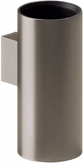 Cosmic Wall-mounted Toilet Brush and Holder in Silver and Grey, Architect S+ Collection