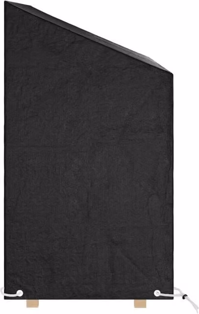 Berkfield Home Durable Water Repellent Garden Bench Covers, 2 Pack, Black, W: 130 cm, D: 70 cm, H: 70-88 cm