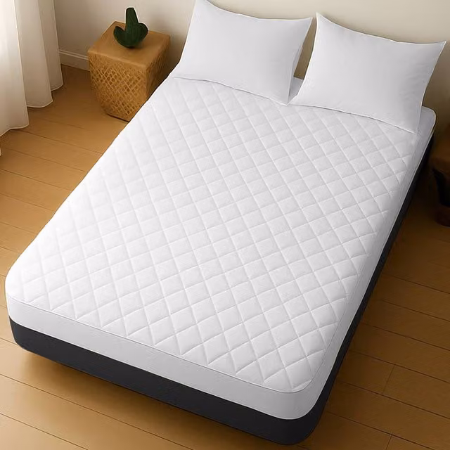Grace Pack of 4 Soft Breathable Quilted Mattress Protectors in White, King Size, W: 180 cm x D: 200 cm