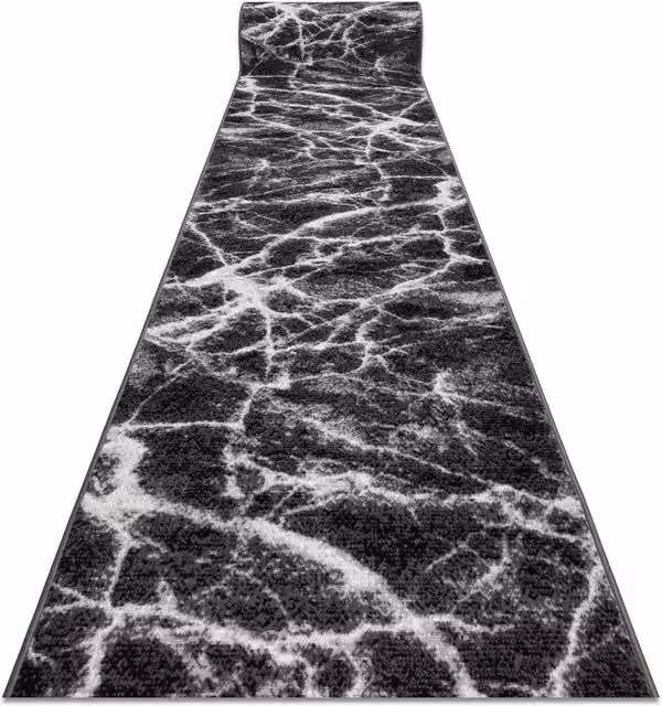 RugsX Bcf Morad Abstract Modern Runner in Grey, W: 100 cm, L: 480 cm