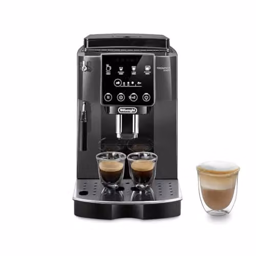DeLonghi Magnifica Start Bean to Cup Automatic Coffee Machine with Steam Wand, Grey and Black