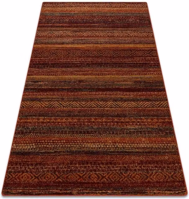 RugsX Wool Omega Vintage Rug in Red, W: 170 cm, D: 235 cm