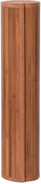 Berkfield Home Rectangular Bamboo Rug in Brown, W: 80 cm, L: 100 cm