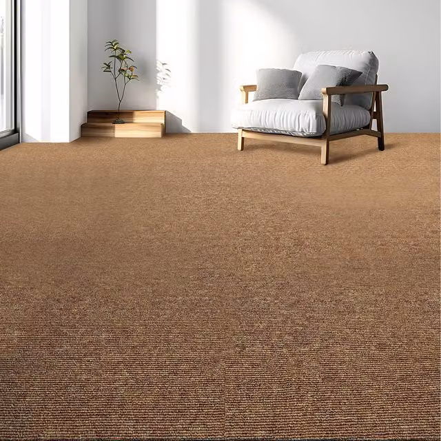 Actiasmat Heavy Duty Carpet Tiles with Bitumen Backing, Beige, 20 Pack, W/D: 50 x 50 cm