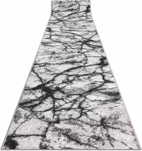 RugsX Bcf Morad Grey Stone Look Runner, W: 100 cm, L: 240 cm