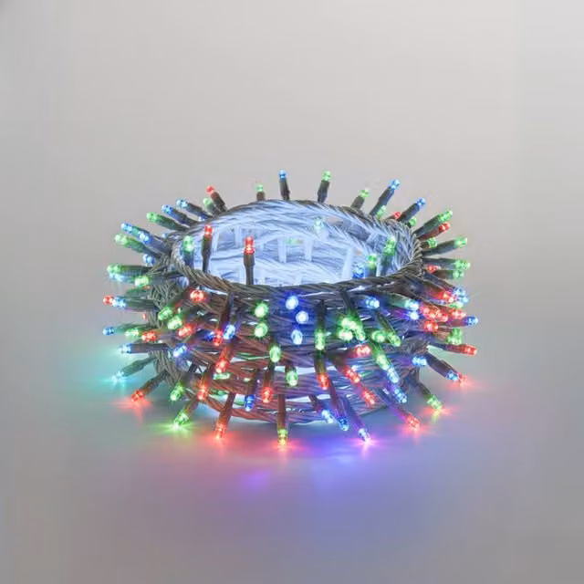 Pegdev Connectable RGB LED Cluster Lights with White Cable, 10m