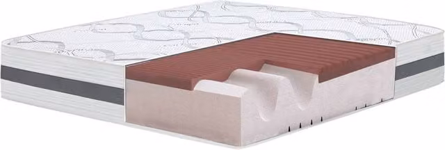 The White Stone Hypoallergenic Memory Foam Mattress in White, H 27 cm, W 140 cm, D 205 cm