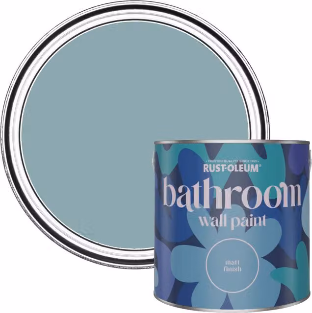 Rust-Oleum Little Cyclades Blue Water-Resistant Bathroom Wall and Ceiling Paint, 2.5 l