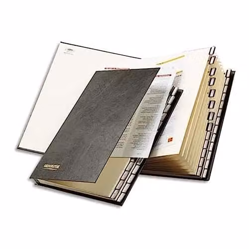 Exacompta Blue Multipart File with Rigid Cover and 26 A-Z Sections for A4 Documents