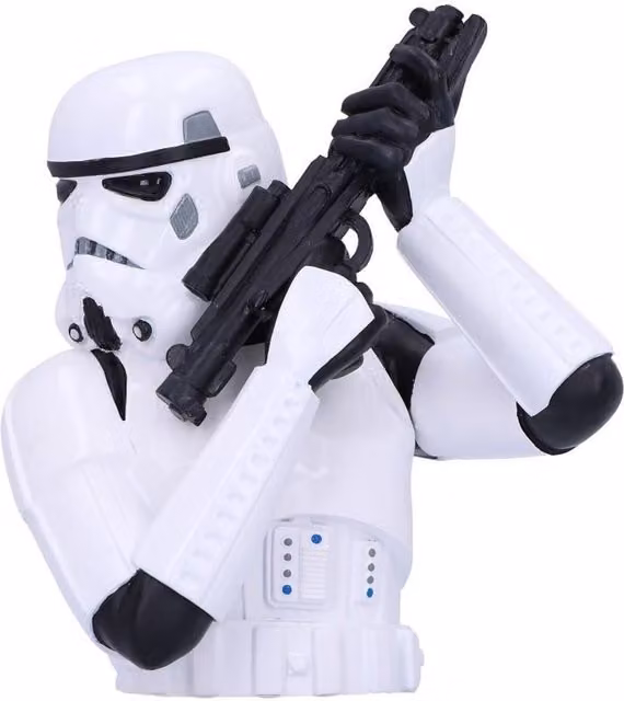 Nemesis Now Stormtrooper Bust Small, White, Height: 14.2 cm