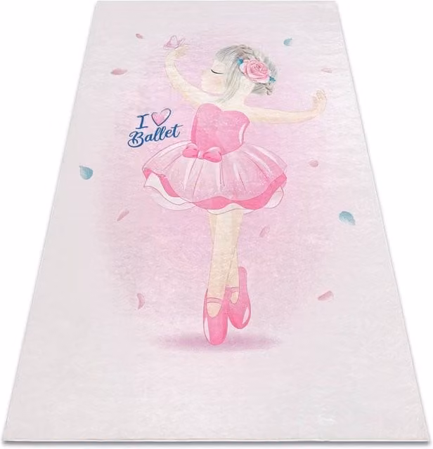 RugsX Bambino Kids Motif Rug in Pink, W: 80 cm, L: 150 cm