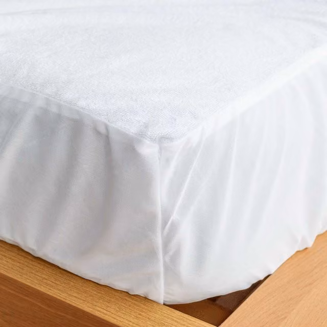 Bedeck Waterproof Allergy Friendly Mattress Protector, White, W: 140 cm, L: 200 cm