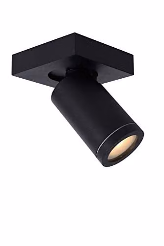 Lucide Taylor Dimmable LED Ceiling Spotlight for Bathrooms, Black, GU10, IP44