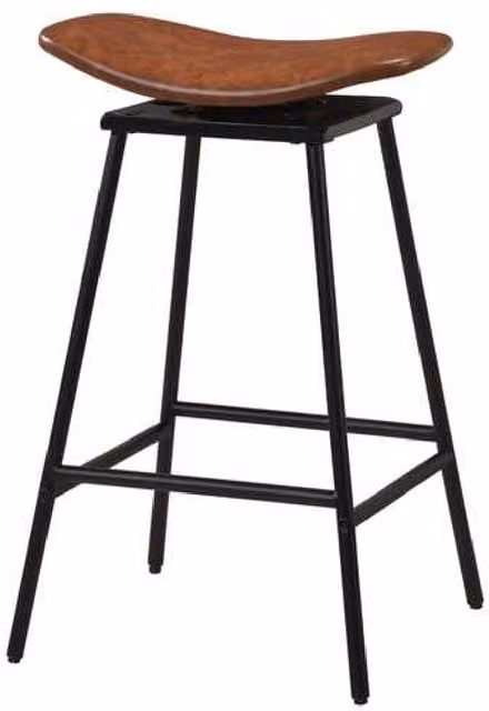 Costway Set of 2 Brown Faux Leather Swivel Barstools with Metal Frame