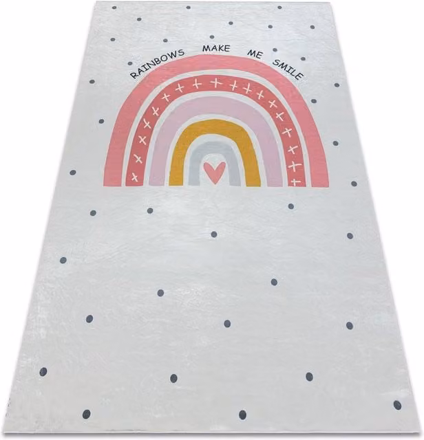 RugsX Bambino Kids Motif Rug in White, W/D/H: 120 x 170 cm