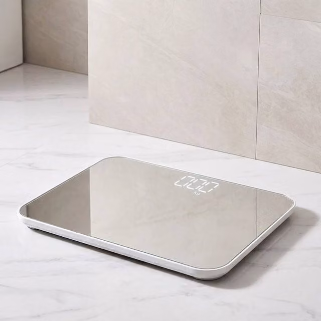 FLAVORA Accurate Electronic Personal Body Scales in Silver