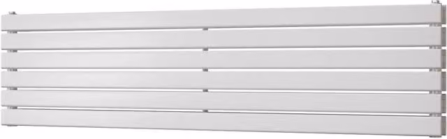 UK Radiators Typhoon Axis White Horizontal Designer Double Panel Radiator W: 160 cm, H: 40.8 cm