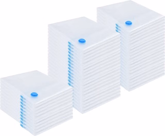 Berkfield Home Vacuum Storage Bags, 50 Pieces, Transparent, W: 130 cm x H: 100 cm