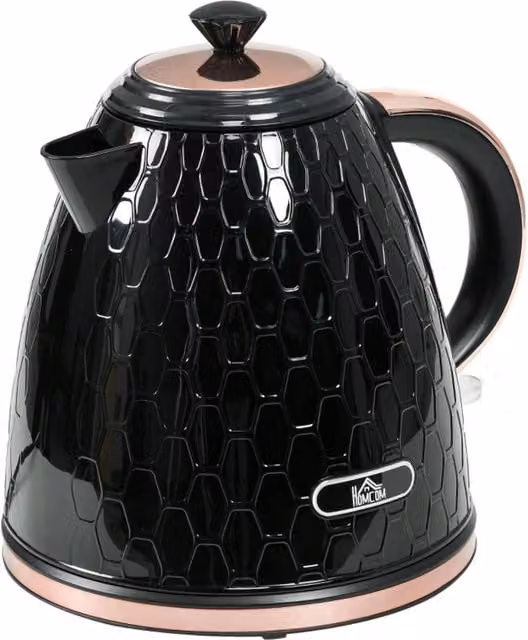 Rolipo Black 1.7 l 3kW Rapid Boil Honeycomb Kettle