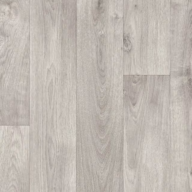 Vinyl Flooring UK Light Grey Wood Effect Anti Slip Vinyl Flooring W: 200 cm, L: 400 cm