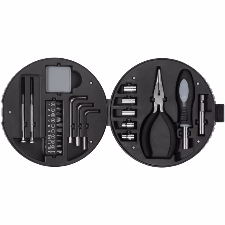 STAC 25 Piece Tyre Shape Tool Set in Black